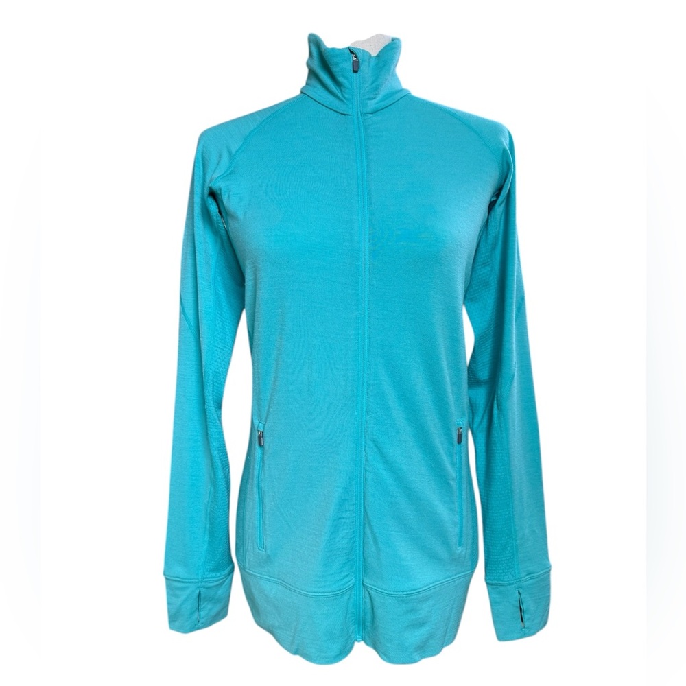 Icebreaker Women's Zip-Up Jacket in Teal Blue